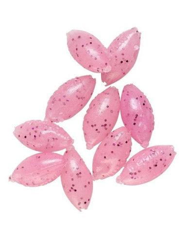 Daiwa Silicone Floating Oval - Pink Glitters Clear
